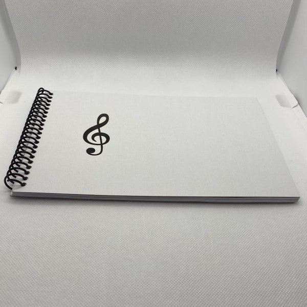 Staff Paper Notebook ~ Blank Music Book