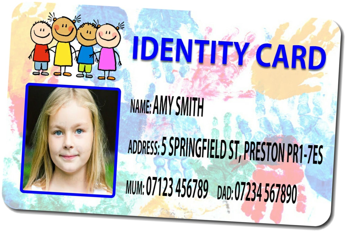 Making Id Cards For Kids