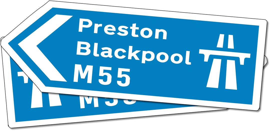 Personalised Aluminium Metal Motorway Direction Style Sign - Etsy