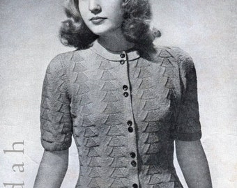 Vintage breipatronen, mode uit de jaren 40, damesbreisels, 9 breipatronen, oorlogsmode, zomertopjes, truien, vesten