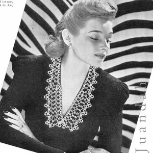 Complete PDF book of vintage tatting instructions, 1940s, doilies, handkerchief edgings, cheval sets, collars, cuffs, boutonnieres, flowers