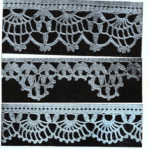 1940s vintage crochet edgings, includes 60 PDF designs, rare and collectable crochet patterns