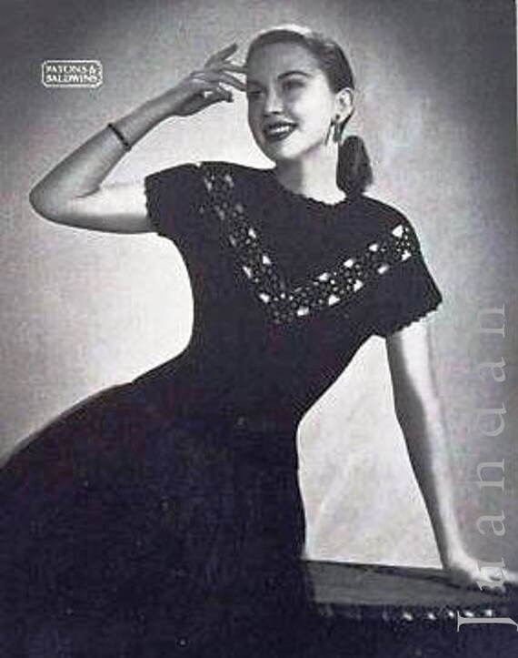 Libro di modelli di maglieria da donna vintage anni 50 7 top da
