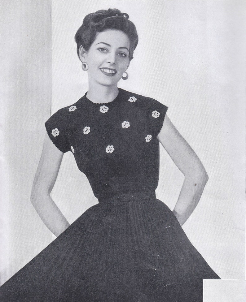 Rare vintage knitting patterns, 1950s fashion, royal themes, entire PDF book image 1