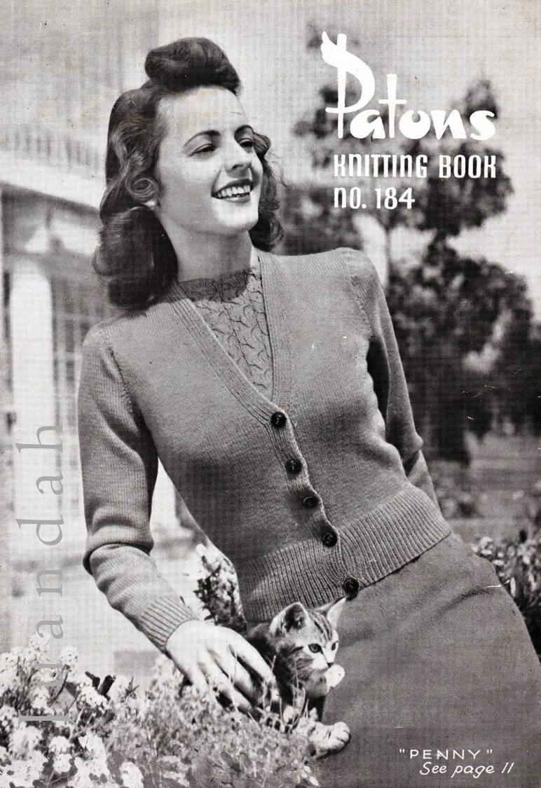 Book of Vintage 1940s Women's Knitting Patterns 8 - Etsy