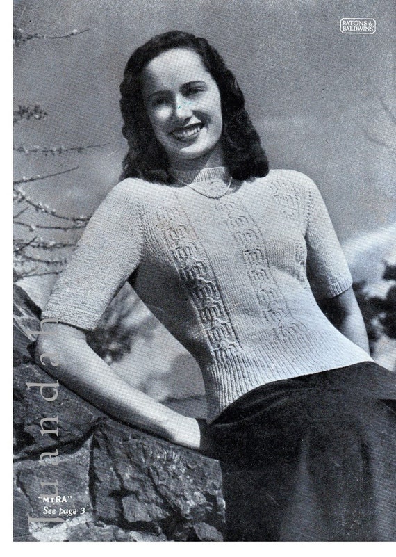 Vintage Women S Tops 1940s Knitting Patterns 6 Pdf Patterns Instant Download Cardigans Jackets Jumpers Wartime Fashion Free Post Vintage Women S Tops 1940s Knitting Patterns 6 Pdf Patterns Instant Download Cardigans Jackets Jumpers Wartime Fashion Free Post