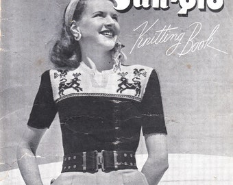 Molteplici maglie da donna degli anni '40, intero libro di cartamodelli in formato PDF, design unici