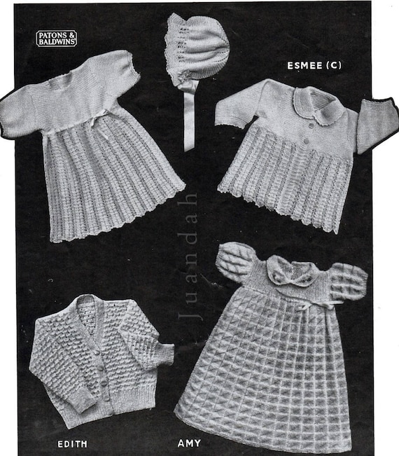 vintage baby knits