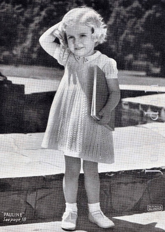 12 X Vintage Children's Knits, PDF Patterns, 1940s, Girls and Boys