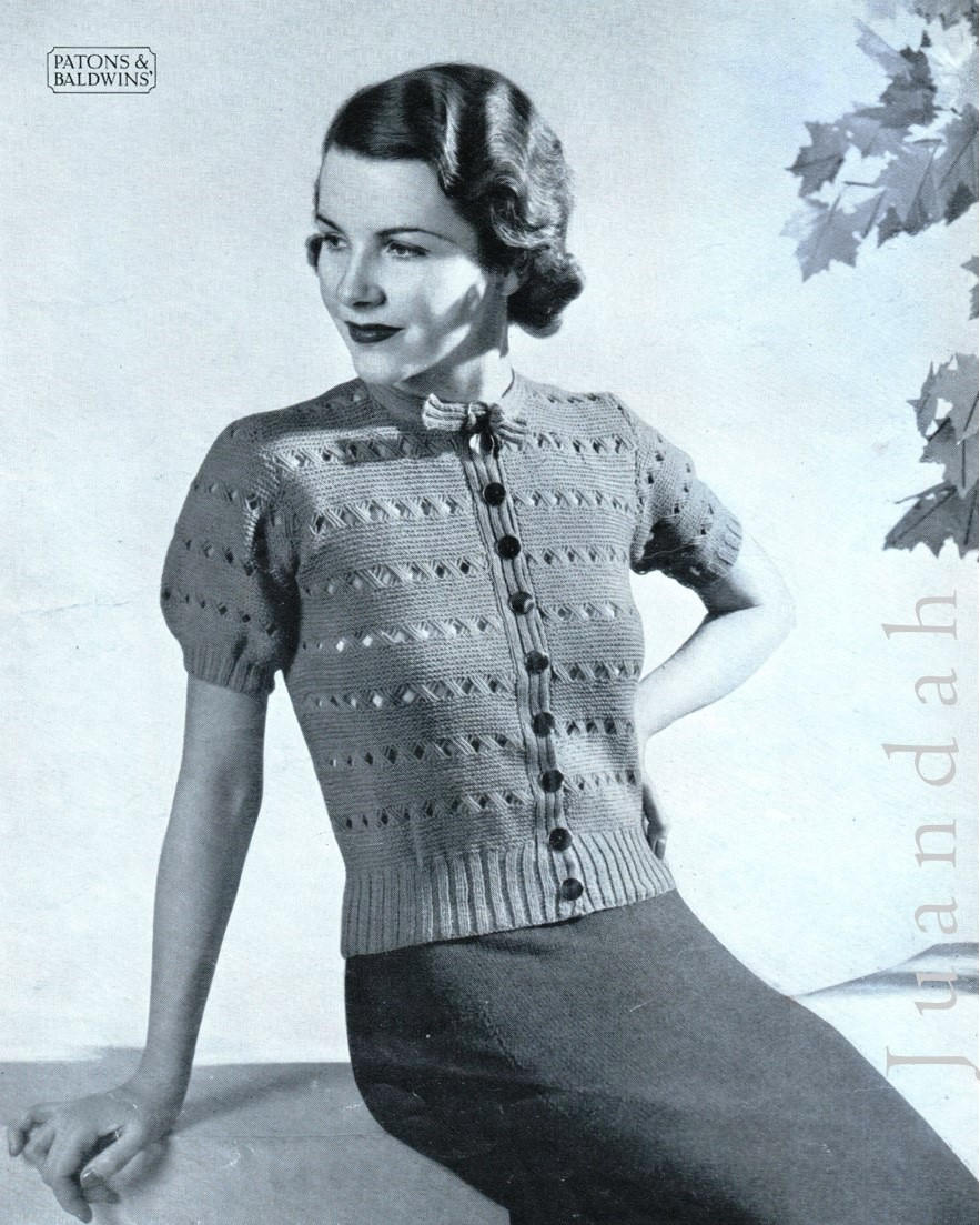 Antique Knitting Patterns 11 Elegant 1930s PDF Designs Etsy Australia