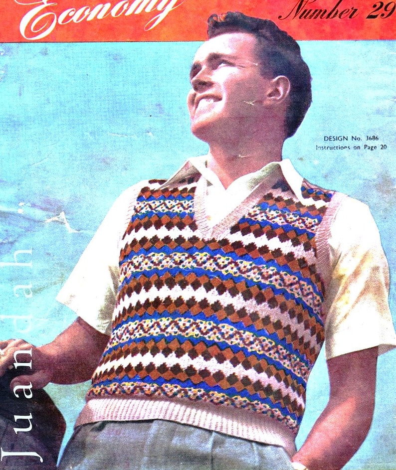 Entire PDF Book of Family Knitting Patterns, 15 Patterns, Men's and ...