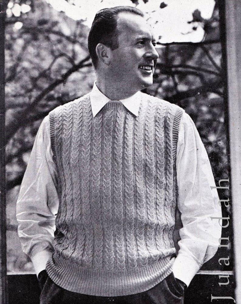 Entire Book of Vintage Men's Knits 9 Knitting Patterns | Etsy