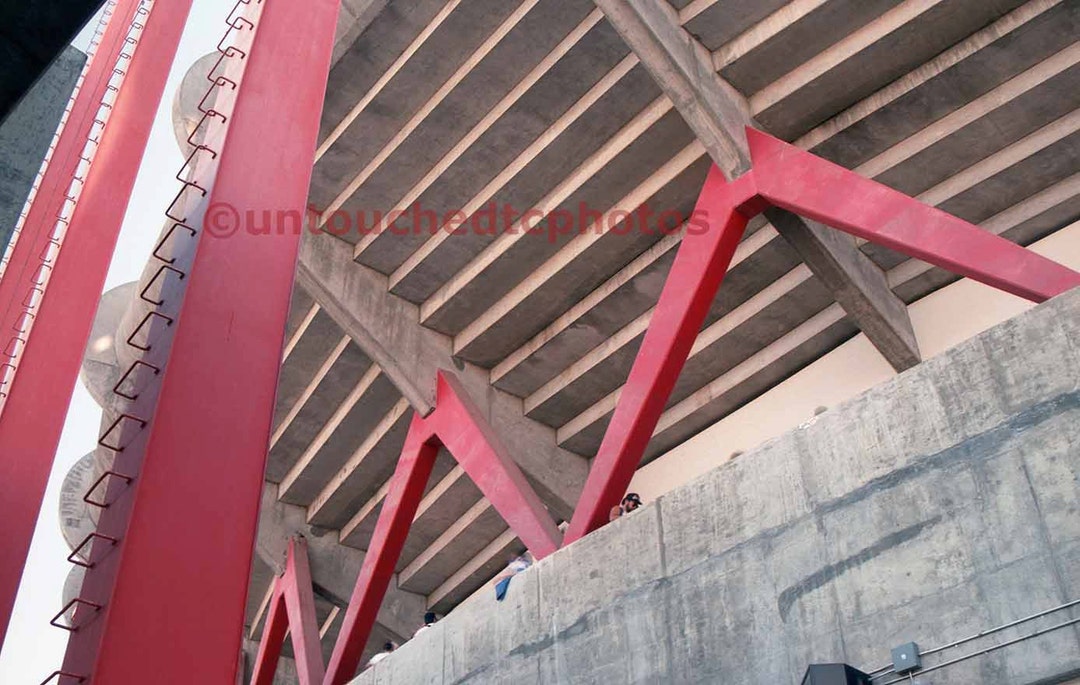 Candlestick Park Stadium Art Photograph Classic Red Support Beam Sports