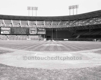 Candlestick Park Stadium Photograph - Field Level View, SF Giants Candlestick Park Picture, Old Baseball Stadium Wall Art, The Stick Picture