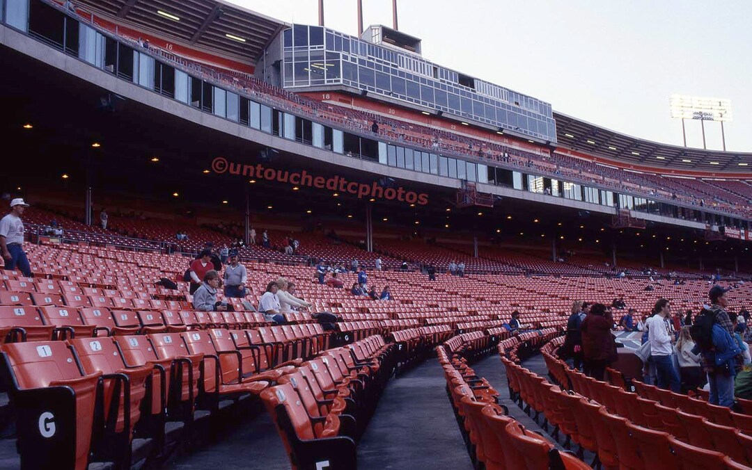 Candlestick Park Stadium Lower Box Seat Section With the Press Area in