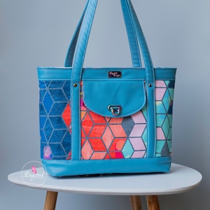 Felicity Tote Bagstock Sewing Pattern, PDF sewing pattern image 1