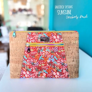Sunshine Crossbody Beutel - Bagstock Schnittmuster, PDF Schnittmuster