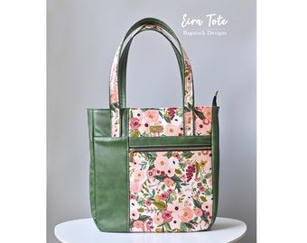 Eira Tote - Bagstock Sewing Pattern, PDF sewing pattern