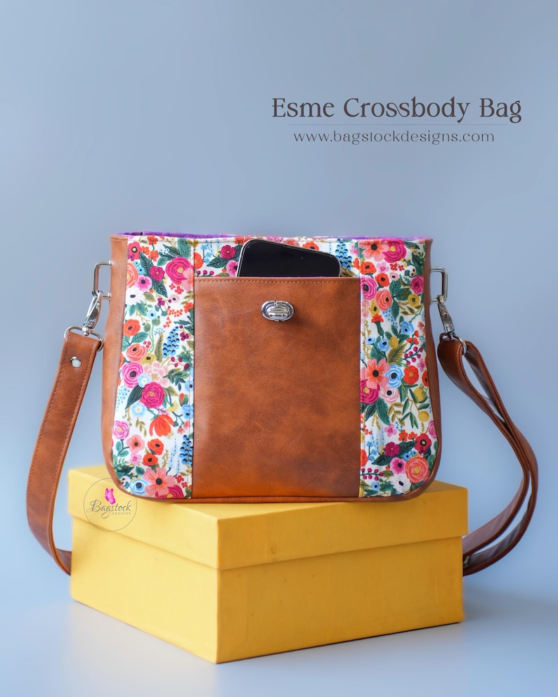 Esme Crossbody Bag - Bagstock Sewing Pattern, PDF Sewing Pattern - Etsy
