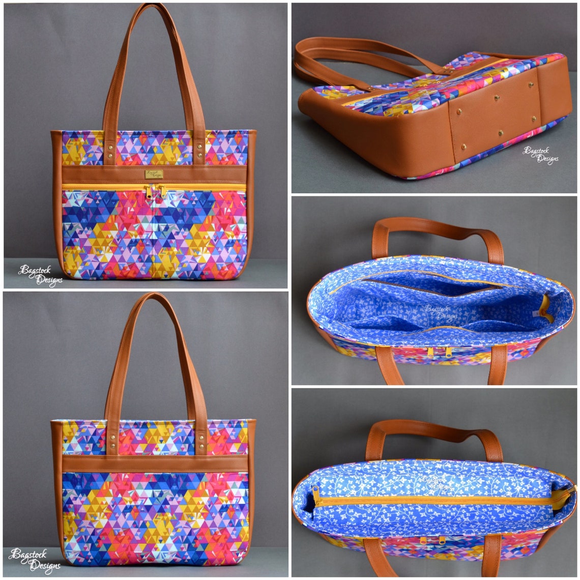 Divina Tote & Handbag Bagstock Sewing Pattern PDF sewing Etsy