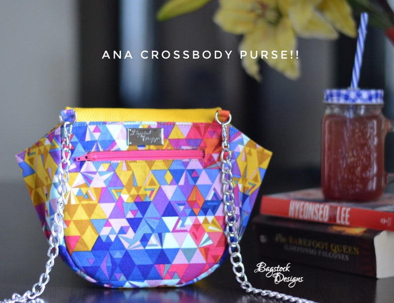 Ana Crossbody Purse Bagstock Designs Sewing Pattern, PDF sewing pattern image 7