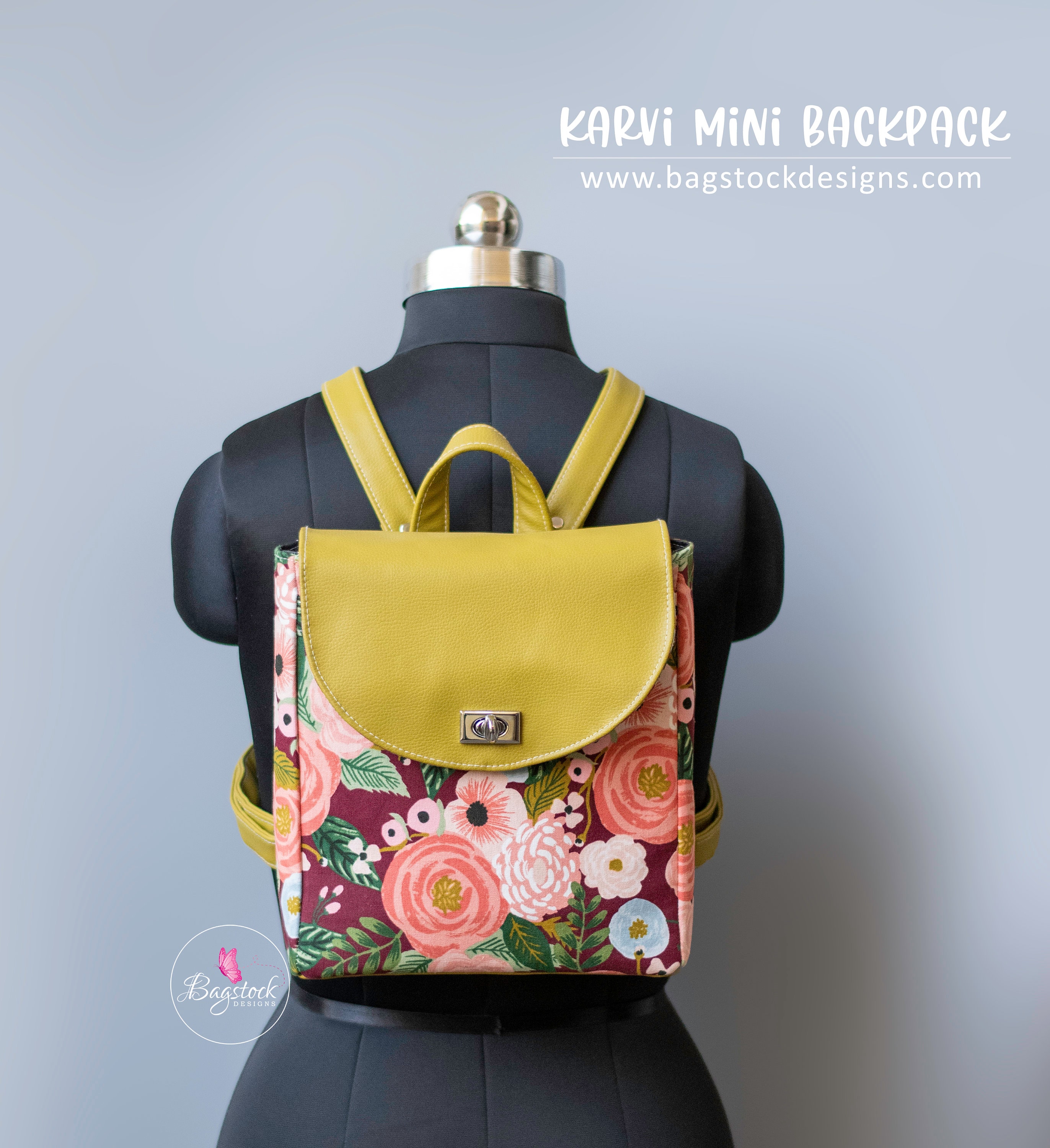 karvi mini backpack (Themepark Pirates) Thelma Marie Designs Karvi Mini Backpack Sewing Pattern