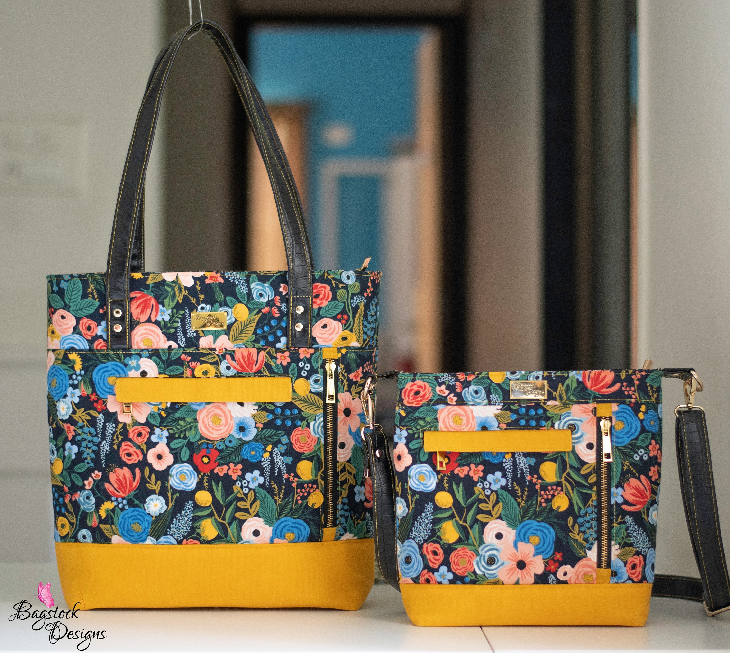 Belamour Tote & Crossbody Bundle Bagstock Sewing Pattern Etsy