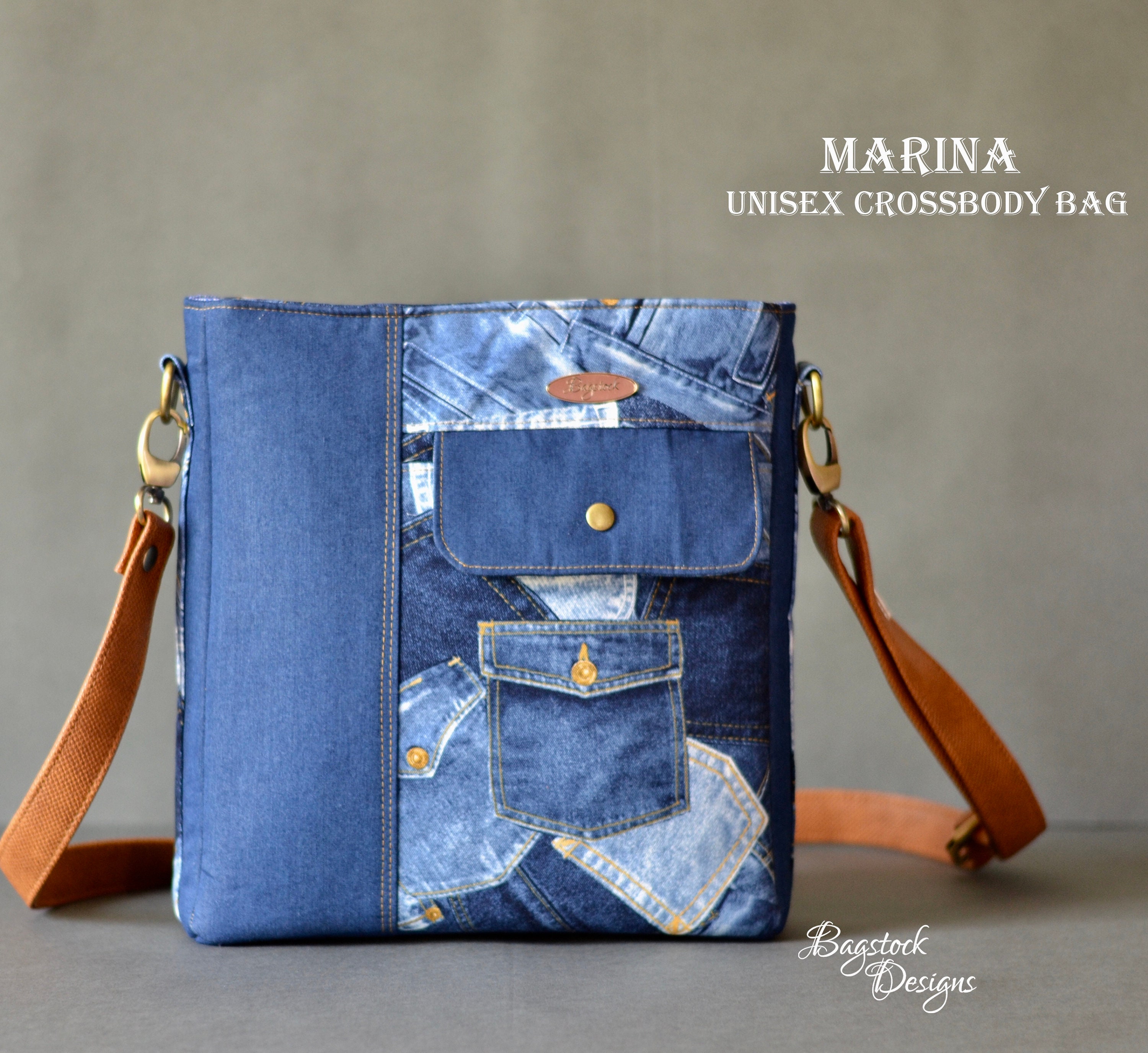 Marina Unisex Crossbody Bag Bagstock Sewing Pattern PDF | Etsy
