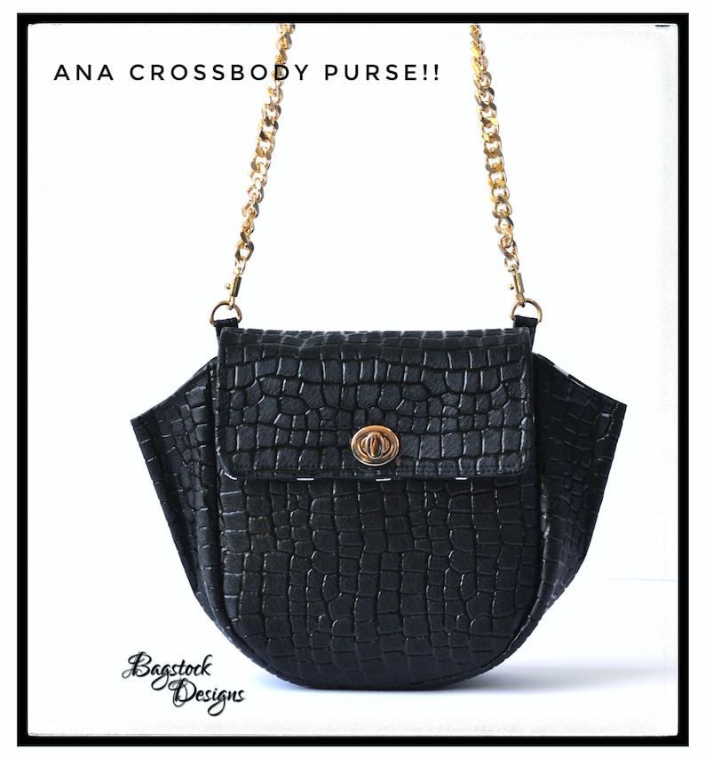 Ana Crossbody Purse Bagstock Designs Sewing Pattern, PDF sewing pattern image 9