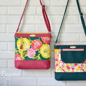 The Jasmine Sling Bag, PDF sewing pattern, Bagstock Designs