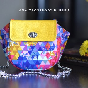 Ana Crossbody Purse Bagstock Designs Sewing Pattern, PDF sewing pattern image 2