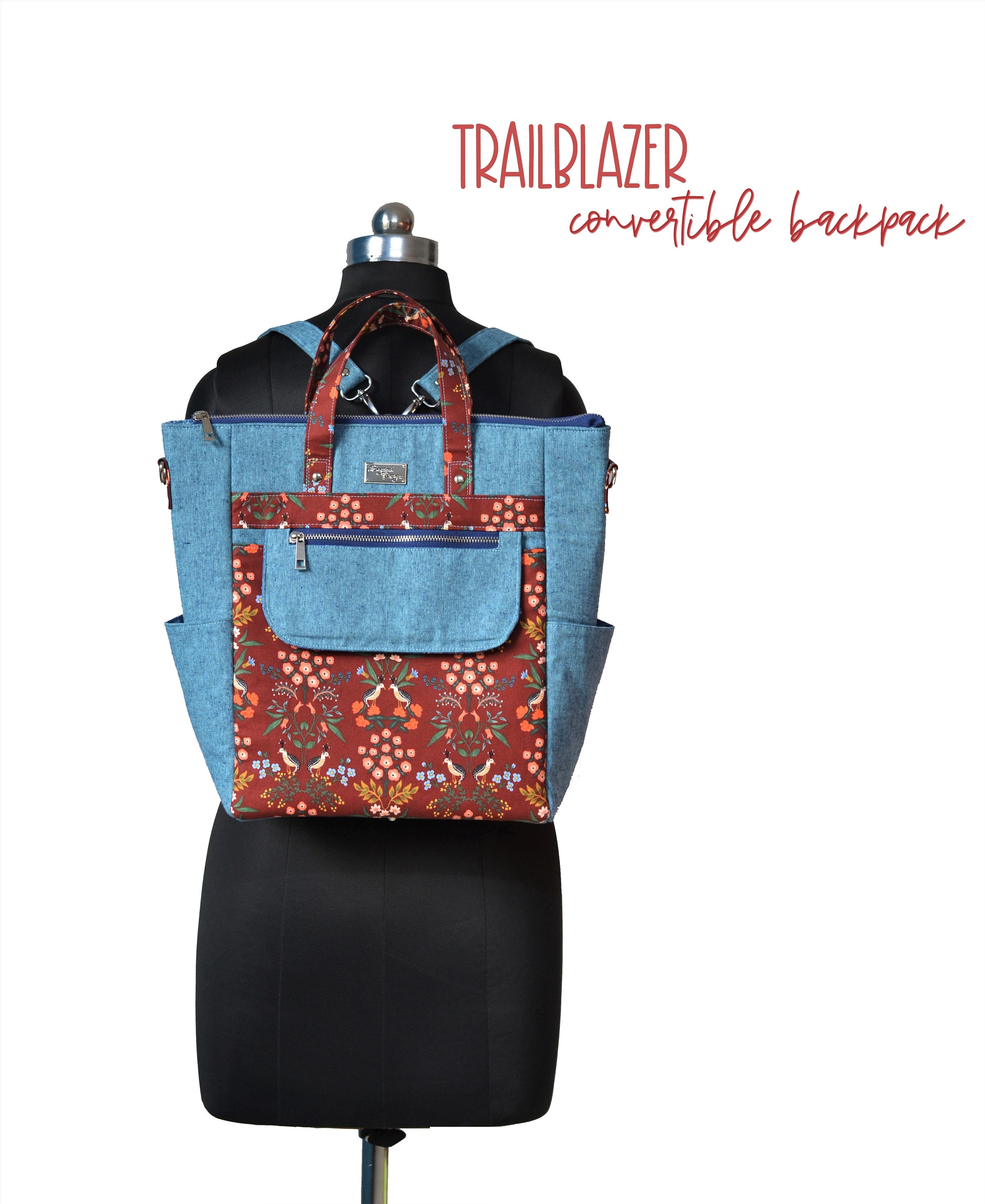 Trailblazer Convertible backpack Bagstock Sewing Pattern Etsy