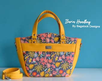 Ilaria Handbag - Bagstock Sewing Pattern, PDF sewing pattern