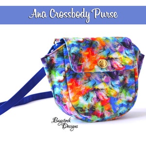 Ana Crossbody Purse Bagstock Designs Sewing Pattern, PDF sewing pattern image 3