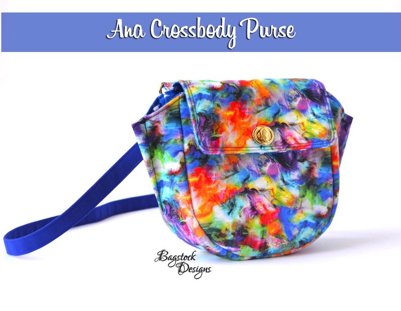 Ana Crossbody Purse Bagstock Designs Sewing Pattern, PDF sewing pattern image 3