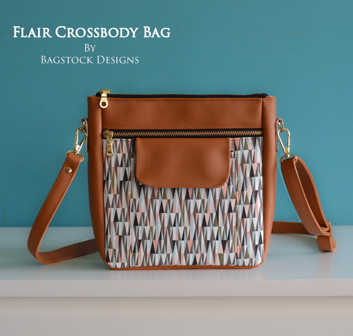 Flair Crossbody Bag Bagstock Sewing Pattern PDF Sewing Etsy
