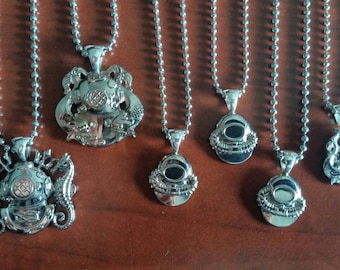 Military Diver Pendant necklace