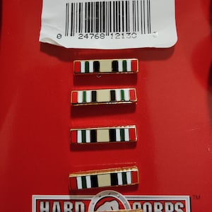 USMC Military Campaign Ribbon lapel pins