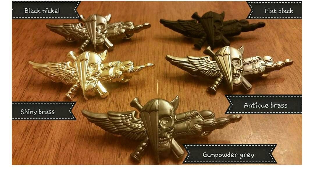 USMC Marine Recon Jack pin 1.5" wide, Miniature, 1 each