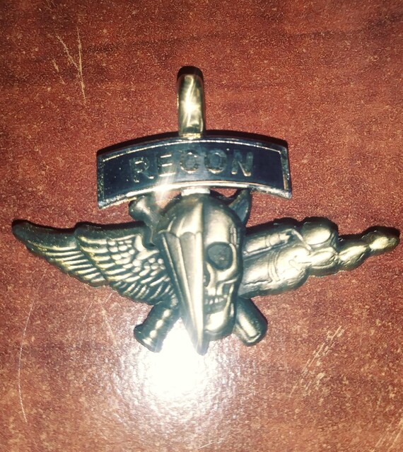 ARMY Ranger & USMC Gold Wing Jump Pendant - Etsy