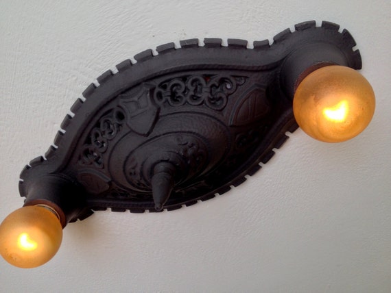 Flush Mount Ceiling Light Fixture Refinished Charcoal Black 1920 S Rewired And Ready To Install