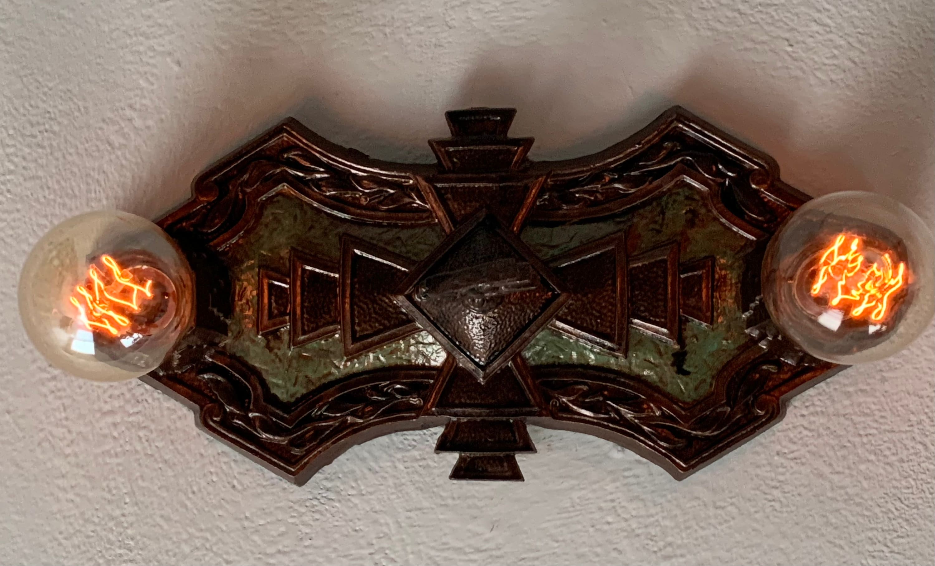 Image result for Antique Art Deco Flush Mount Ceiling Light Fixture, 1910's Markel ...