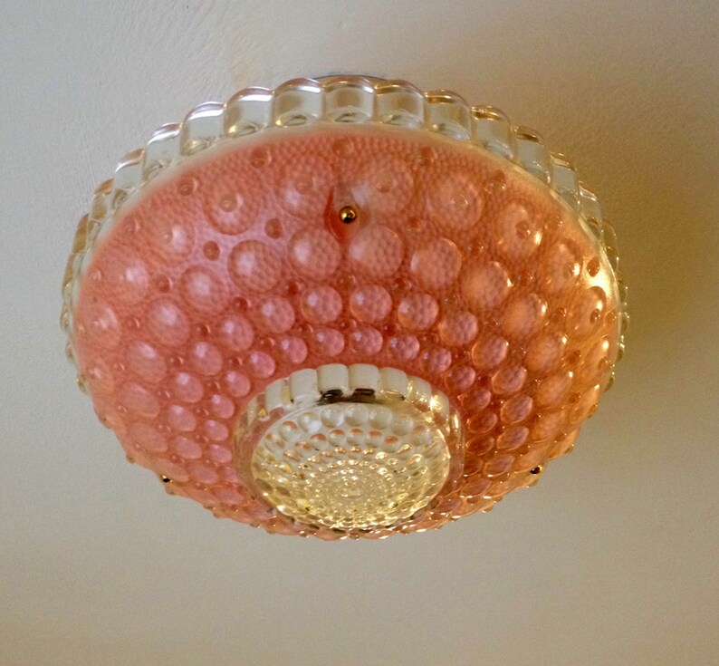 Vintage Lighting 3 Chain Semi Flush Ceiling Light Rewired And