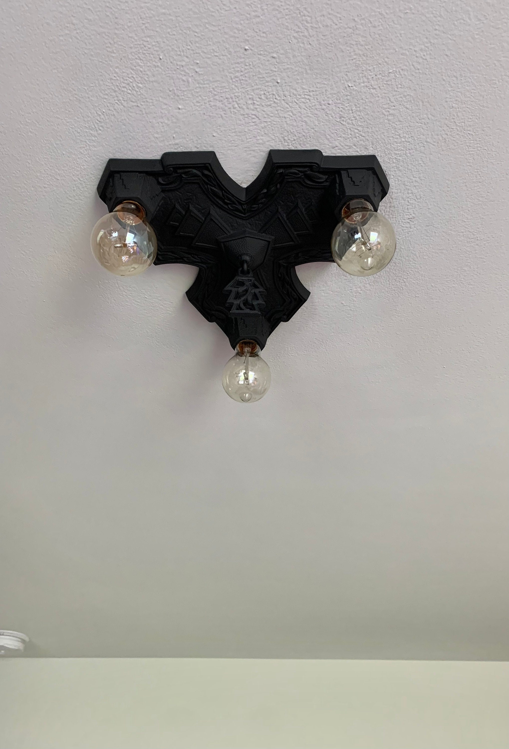 Farmhouse Round Flush Mount Ceiling Light for Laundry Room