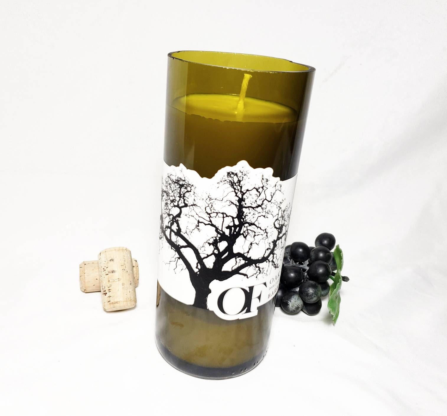 Wine Bottle Candle/Soy Wax Candle Scented Etsy