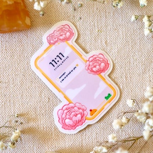 11:11 Bericht Die-Cut Sticker | Kawaii | Motiverende | | Sticker | Stickers | Hydroflasl | | Universee Kawaii Stickers