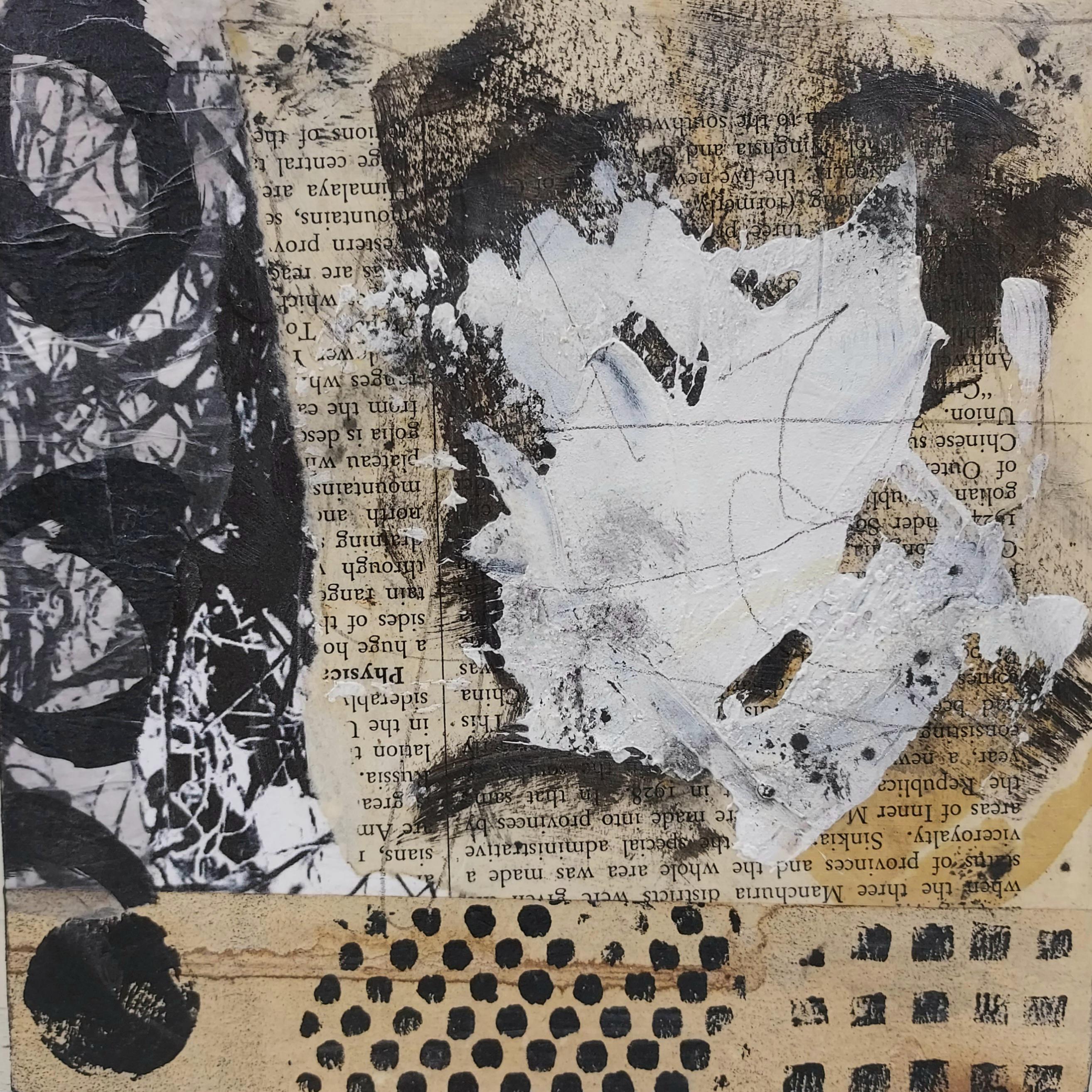 Mixed Media Collage *black & White Abstract * Collage * Ooak * Art - Etsy