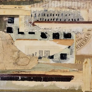 1906 * mixed media collage * original art