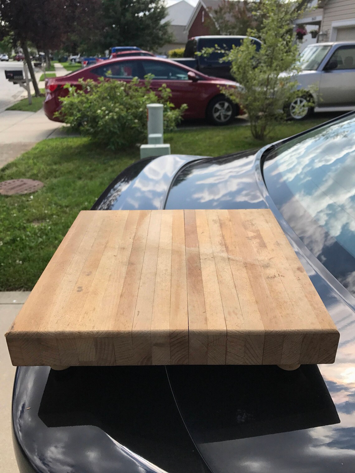 Cutting board with cute peg legs Etsy