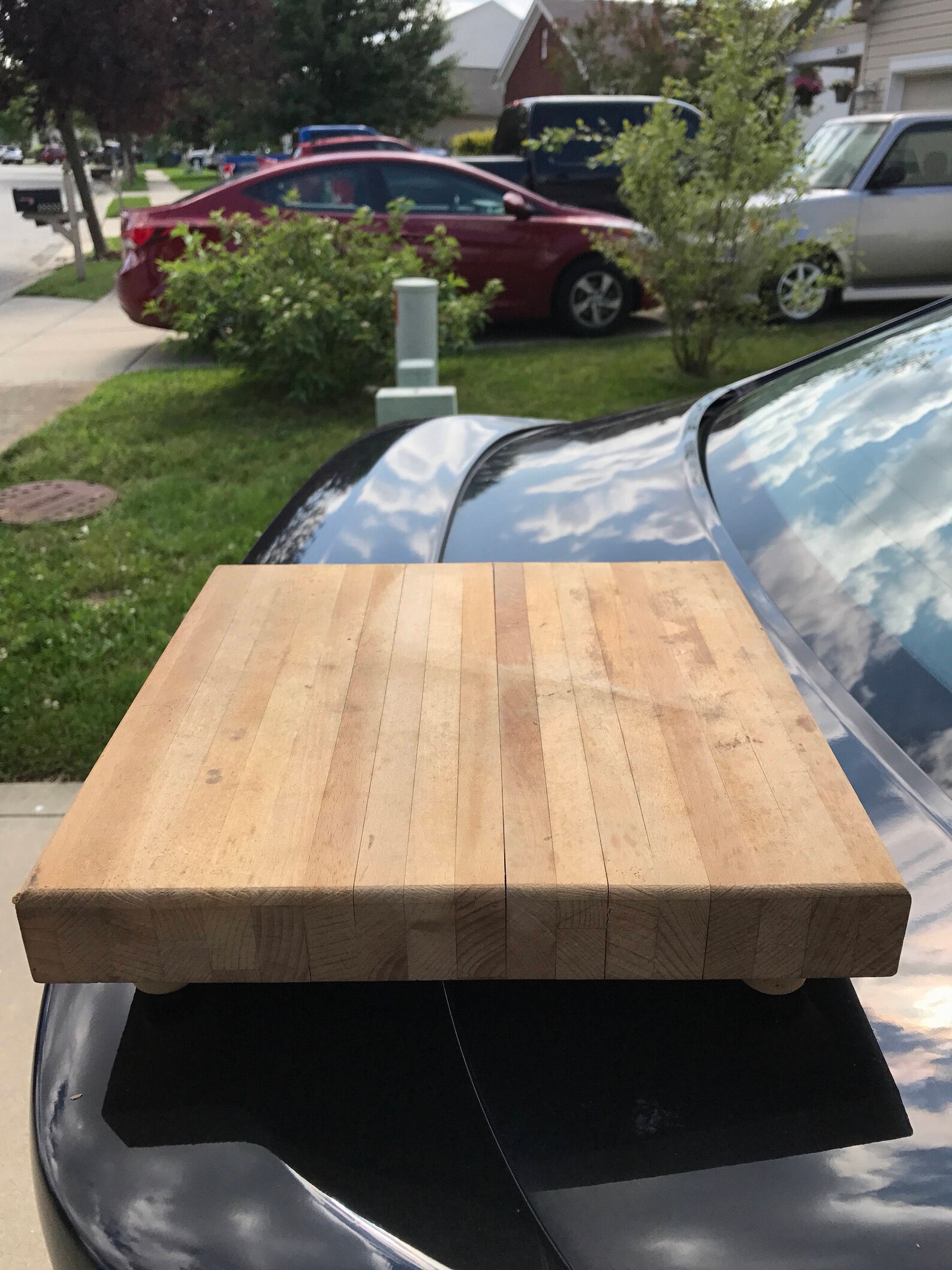 Cutting board with cute peg legs Etsy